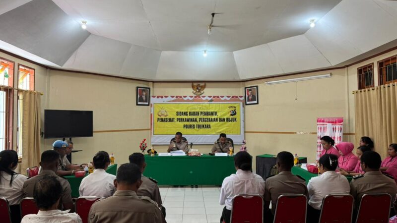 Bag SDM Polres Tolikara Gelar Sidang BP4R Bagi 4 Pasangan Anggota Polres