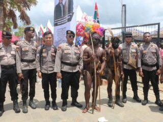 300 Personel Diturunkan Amankan Kampanye Akbar Paslon Gub dan Wagub Prov. Papua Selatan