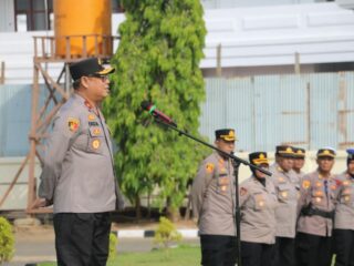 Wakapolda Papua Pimpin Apel Pengecekan Pasukan, Dalam Rangka Pengamanan Pilkada Serentak