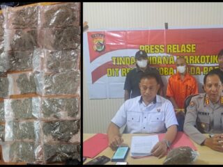 Ditresnarkoba Polda Papua Berhasil Ringkus Pelaku Penjual Narkotika Jenis Ganja