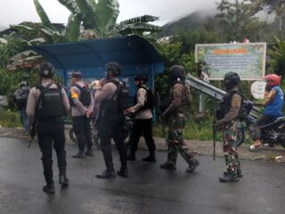 Polres Puncak Jaya Polda Papua Lakukan Patroli Cipta Kondisi Pasca Pilkada 2024