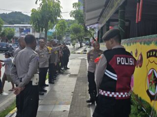 Kaopsda Papua Cek Pos Pengamanan, Pastikan Kesiapan Personel Amankan Natal dan Tahun Baru