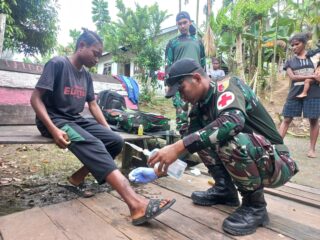 Peduli kesehatan masyarakat, satgas Yonif 512/QY respons cepat selalu ada untuk masyarakat