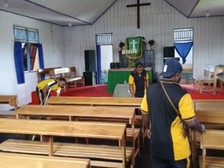 Polsek Atsj Gelar Bakti Religi di Tiga Rumah Ibadah, Sambut Hari Bhayangkara ke-79