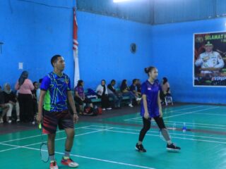 Semangat Bhayangkara, Sportivitas Menggelora! Hari ke-5 Pertandingan Bulutangkis Dit Res Narkoba Polda Papua Meriahkan Hari Bhayangkara