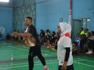 Semarak Hari Ketujuh Pertandingan Bulutangkis HUT Bhayangkara ke-79 di GOR Wiguna