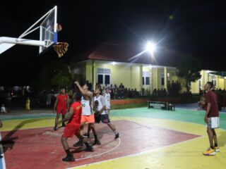 Polres Boven Digoel Gelar Turnamen 3x3 Basketball Sambut Hari Bhayangkara ke-79