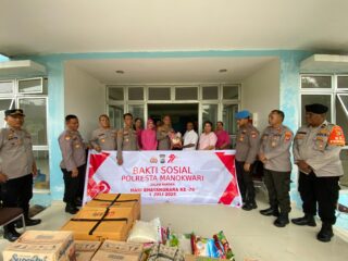 Kapolresta Manokwari Gelar Anjangsana dan Salurkan Bansos, Wujudkan Polri hadir untuk masyarakat di Hari Bhayangkara ke-79 25 Juni 2025