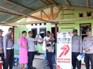 Sambut Hari Bhayangkara ke 79, Polres Teluk Wondama laksanakan Anjangsana kepada Purnawirawan dan Warakauri