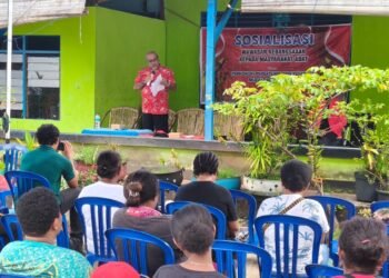 Semangat Nasionalisme Tumbuh di Akar Rumput: Ondoafi Kayo Batu Gelar Sosialisasi Kebangsaan dan Bansos Presiden