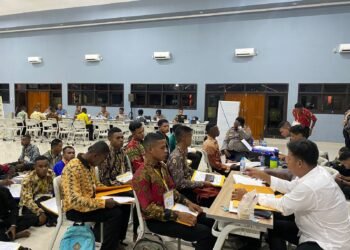 Hari Kedua Rikmin Awal, 286 Casis Ikuti Pemeriksaan Administrasi Bintara Brimob Polda Papua