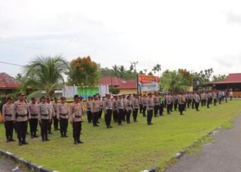 Antisipasi Gangguan Kamtibmas, Polres Waropen Gelar Apel Siaga Dan Patroli Cipta Kondisi