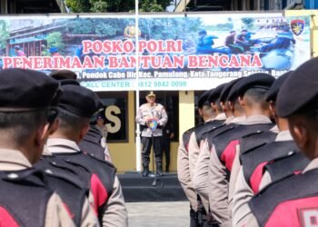 Polri Gelar Apel Pergeseran Pasukan, Tegaskan Komitmen Percepatan Bantuan Bencana