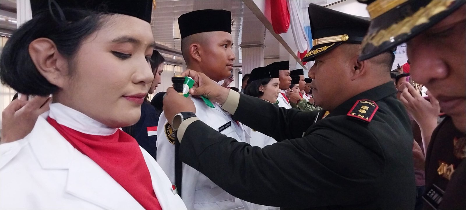 Kuatkan Semangat Nasionalisme Generasi Muda, Dandim 1310/Bitung Hadiri Pengukuhan Calon Paskibraka Kota Bitung Tahun 2026