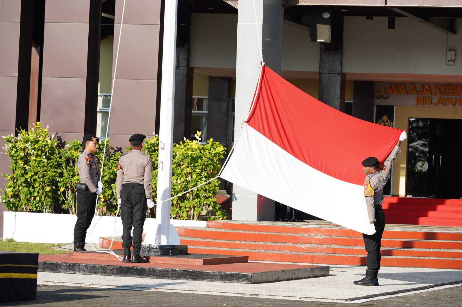 Polda Papua Barat Gelar Upacara HUT ke-81 Kemerdekaan RI