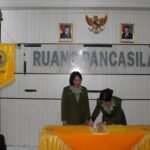 Perkuat Organisasi Persit di Lingkungan Koorcab Rem 131 PD XIII/Merdeka, Ny. Meryah Dewa Made Terima Tugas dan Tanggung Jawab Jabatan Ketua Persit KCK Cabang LXII Dim 1310/Bitung