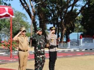 Pastikan Kesiapan Personel dan Sarpras, Kodim 1310/Bitung dan Forkopimda Minut Selenggarakan Apel Gelar Pasukan Kesiapsiagaan Penanggulangan Karhutla di Minahasa Utara