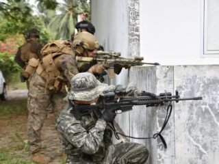 Marine Force Lampung Uji Kemampuan Tempur Jarak Dekat Serta Serangan Malam Di SGS 2026