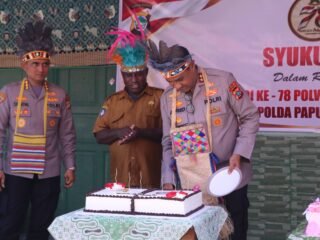 Sambut Hari Jadi ke-78 Polwan, Polwan Polda Papua Barat Gelar Syukuran dan Bakti Sosial di SD Negeri 15 Maripi