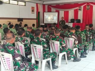 Cegah Pelanggaran Hukum, Masalah Keluarga dan Stres Kerja, Prajurit, ASN dan Keluarga Besar Kodim 1310/Bitung Terima Penyuluhan Pembinaan Mental