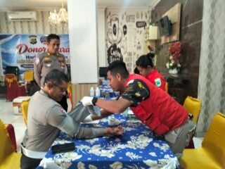 Sambut HUT Lalu Lintas ke-71, Ditlantas Polda Papua Barat Gelar Donor Darah