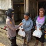 Polres Lanny Jaya Gelar Bakti Sosial Pembagian Sembako Gratis Dalam Rangka Hut Humas Polri Ke-75