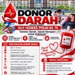 Jelang HUT Humas Polri Ke-75, Bidhumas Polda Papua Barat Gelar Bakti Kesehatan Donor Darah dan Pemeriksaan Mata Gratis